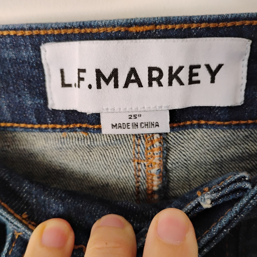 NWOT L.F. Markey Carpenter Wide-Leg Ankle Jean- Indigo Denim, 25 - Picture 3 of 4